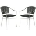 thumbnail image 2 of Safavieh  Melita Black Arm Chair (Set of 2) - 21" W x 22" L x 34" H, 2 of 5