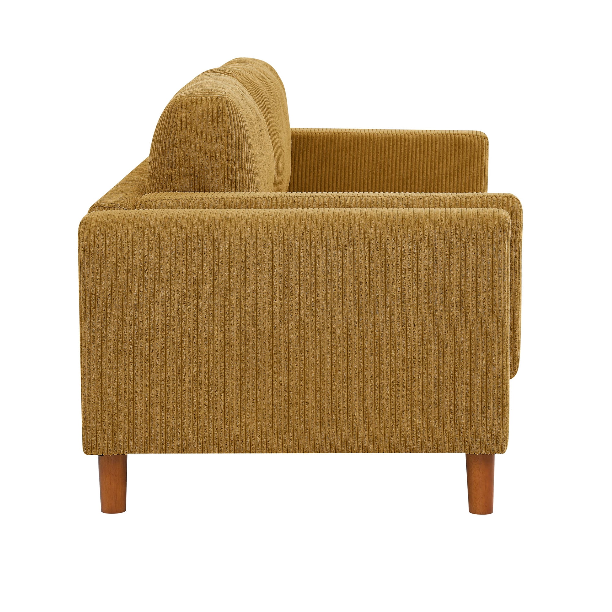 Aukfa 87" Modern Sofa Couch Oversized 3-Seater Sofa for Living Room, 23" Deep Seat, Corduroy, Ginger