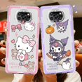 thumbnail image 3 of Hello Kitty Kuromi My Melody Clear Case For Xiaomi Mi Poco X3 NFC M3 Pro F3 F1 11 Lite 12 Redmi Note 10 9S 8 7 9 Phone Cover LXY, 3 of 7