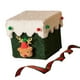 thumbnail image 3 of Caja de regalo de Navidad, bolsa de franela para envolver regalos, caja de dulces artesanal, decoración navideña para fiesta temática de de Verde con tapa blanca, 3 of 8