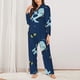 thumbnail image 2 of Fotbe Space Dinosaur Conjunto de Pijama de Manga Larga para Mujer con Estampado, Ropa de Dormir de 2 Piezas, Conjunto de Casa Suave y Cómodo con Bolsillos-Small, 2 of 7