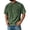 08# Green, variant on Qwertyu Mens Oversized Tshirt Casual Mens Washed Cotton Shirts Loose Fit Short Sleeve Crewneck Vintage Fashion Tops with Pocket Mint Green XL