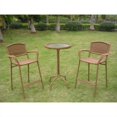 thumbnail image 3 of International Caravan Bradford Verre Haut Extérieur Patio Pub Table-Antique Pacane, 3 of 3
