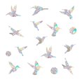 thumbnail image 1 of Adhesivos anticolisión con forma de pájaros para Windows, 48 unidades, 1 of 7