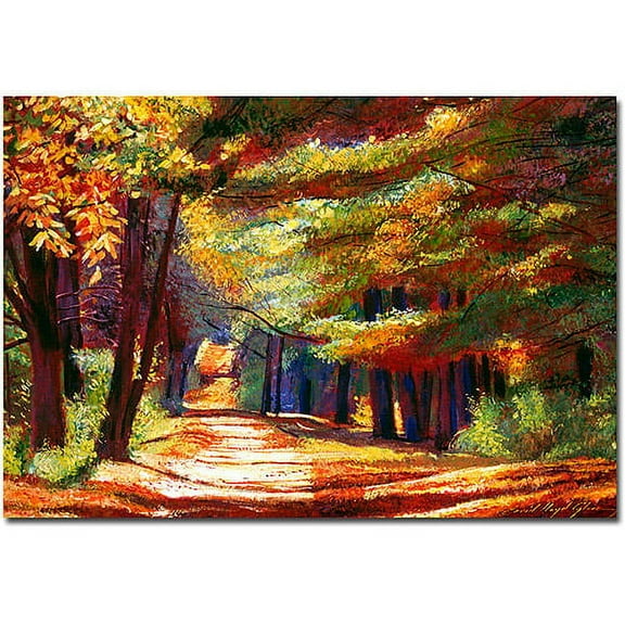 Trademark Art "September Song" Canvas Wall Art by David Lloyd Glover