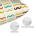 thumbnail image 3 of Balery Colorful Mustache Funda de Cojín Estampada, Regalos para Mujeres, Regalos de Amor para Ella, Regalos para Novia o Esposa, Funda de Almohada-16"x24", 3 of 6