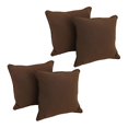 thumbnail image 2 of 18-inch Double-corded Solid Twill Square Throw Pillows with Inserts (Set of 4) 9810-CD-S4-TW-CH, 2 of 2