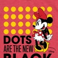 thumbnail image 3 of Disney - Mickey & Friends - Dots Are The New Black - Minnie Mouse - Toddler And Youth Short Sleeve Graphic T-Shirt, 3 of 5
