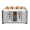 Silver 2, variant on 4 Slice Toaster, Touchscreen & Dual Independent Control Panel, 7 Shade Settings, Stainless Steel, 1800W, Silver