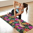 thumbnail image 6 of Pioneer Flower Floral Print Pattern Hot Yoga Mat Towel Non Slip for Hot Yoga - Quick-Drying Yoga Mat Cover with 4 Corner Pockets with Travel Bag - Hot Yoga Towel Non Slip 74"x26", 6 of 6