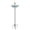 Light Blue A6, variant on Solar Bird Bath Fountain for Outside, Glass Bird Bath with Metal Stake Stand, Heavy-Duty 4-Prong Ground Anchor, Tip-Resistant Design for Windy Yards & Outdoor Landscaping Light Blue
