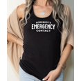 thumbnail image 4 of Somebody's Emergency Contact Tank Top for Women Funny Sleeveless Tee for Ladies Black Tank Top XX-Large, 4 of 4