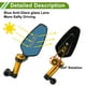 thumbnail image 5 of Espejos retrovisores universales de motocicleta ajustables, espejo lateral retrovisor de aluminio, 1 juego, tono dorado, M8/M10, forma prismática, 5 of 7
