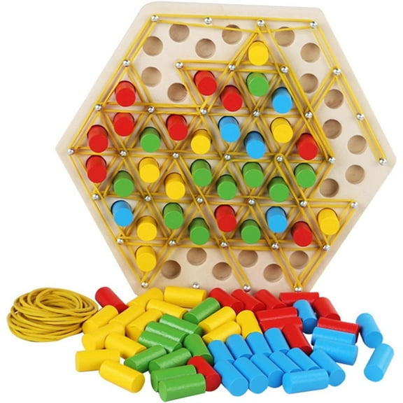 Chain Chess Puzzle Game Strategy Board Game Brain Game Multiplayer Chain Chess Toys for Family Party Entertainment Festivals