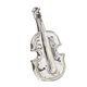 thumbnail image 3 of Escultura de violín BLESIY Figura de escritorio decorativa plata, 3 of 7