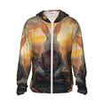 thumbnail image 1 of Vsdgher Flower Meditating Rabbit Print Adult Hoodie Shirts Rash Guard for Men Women,Long Sleeve Sun Protection Fishing Shirts for Athletic Running Swim-Medium, 1 of 7