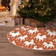 thumbnail image 5 of Daiia Christmas Snowflake Dog Drawing Merry Christmas Tree Skirt , Xmas Large Lace-up Tree Skirt, Santa Snowflakes Rustic Home Decorations New Year Party Farmhouse Decor-48", 5 of 6