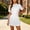 White, variant on Ovbmpzd Mini Women Summer Dresses A-Line Solid Pleated Navy Skirts Casual Skirts Casual Skirts,L
