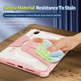 thumbnail image 5 of Heavy Duty Case for iPad mini 6th Gen 8.3" 2021 with Rotated Kickstand & Pen Holder, Auto Wake/Sleep Rugged PC + TPU Hybrid Shockproof Flip Cover for iPad mini 6th Gen 8.3" 2021, Pink, 5 of 10