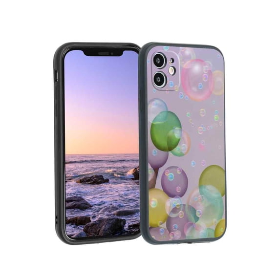Bubbles Phone Case, Degined for iPhone 11 Case Men Women, Flexible Silicone Shockproof Case for iPhone 11
