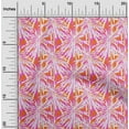 thumbnail image 2 of oneOone Cotton Cambric Orange Fabric Abstract Floral Craft Projects Decor Fabric Printed By The Yard 42 Inch Wide, 2 of 5