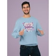 thumbnail image 2 of Happy Valentine's Day Heart Sweatshirt Men -Smartprints Designs, Male 4X-Large, 2 of 4