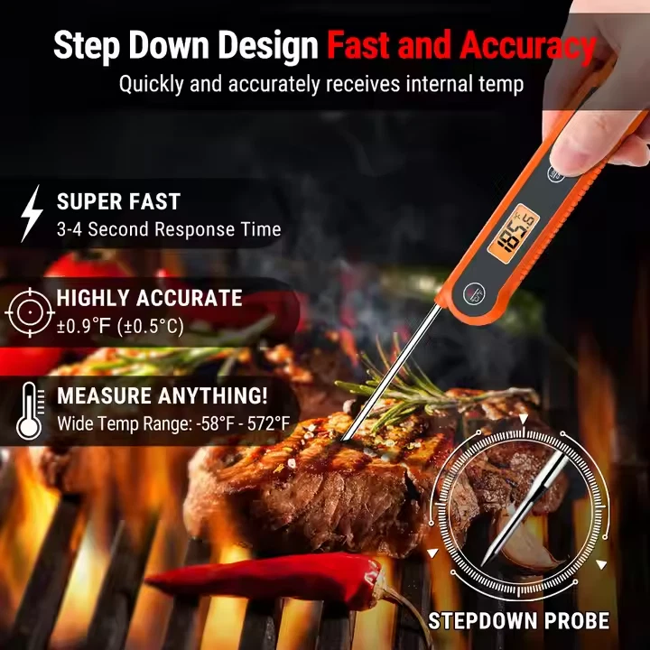 CIRCLE- Thermopro Tp03H Digital Instant Read Meat Thermometer Lcd Bbq Food Thermometer