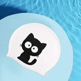 thumbnail image 2 of Cute swimming cap swimming cap kids girls boys silicone bathing cap swimming hat, 2 of 3