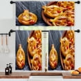thumbnail image 3 of LALILO Kitchen Curtains and Valances Set of 3 36" Halloween Window Treatment Tiers for Window Decor, 3 of 5