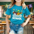 thumbnail image 2 of LEKDFST First Day of School Shirt for Girls Kindergarten 1st 2nd Grade Back to School T-Shirt Kids Cute Graphic Preschool Tees Blue 3-4 Years, 2 of 5