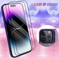thumbnail image 2 of for iPhone 14 Pro Max Case Magnetic Plating Crystal [ Support for Magsafe ] Luxury Case Camera Protector Shockproof Protective Edge Cover Screen Protector Cover Girls Women Phone Case -Purple, 2 of 6