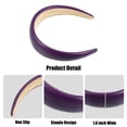 thumbnail image 4 of Unique Bargains Purple Headbands for Women, Faux Leather Headband for Women's Hair, 1.6 Inch Wide Headbands, 4 of 7