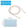 thumbnail image 2 of Uxcell Eyeglass Chains for Women, Stylish Glasses Chain Sunglass Strap Glasses Beaded String Holder, Brown, 2 of 5