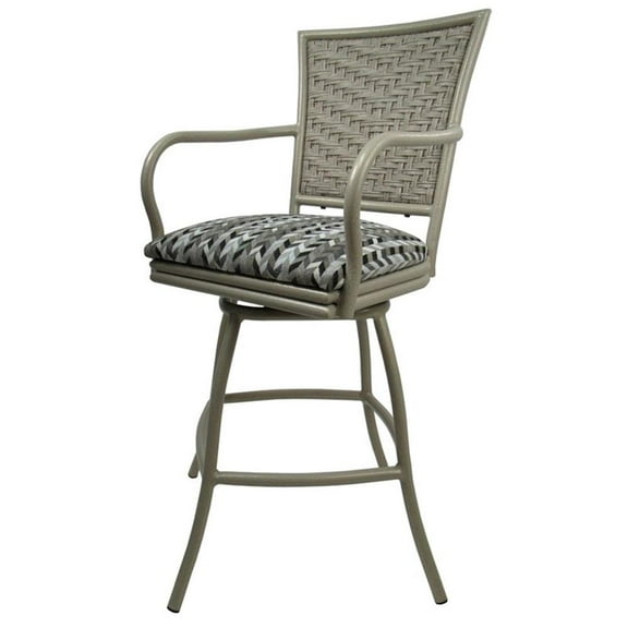 Outdoor Patio Counter Bar Stool 26" Erin - Simi Soft Gray - Beige
