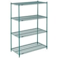 thumbnail image 3 of Global Industrial 24727G 72 x 24 x 74 in. Nexel Poly-Z-Brite Wire Shelving, Green, 3 of 4