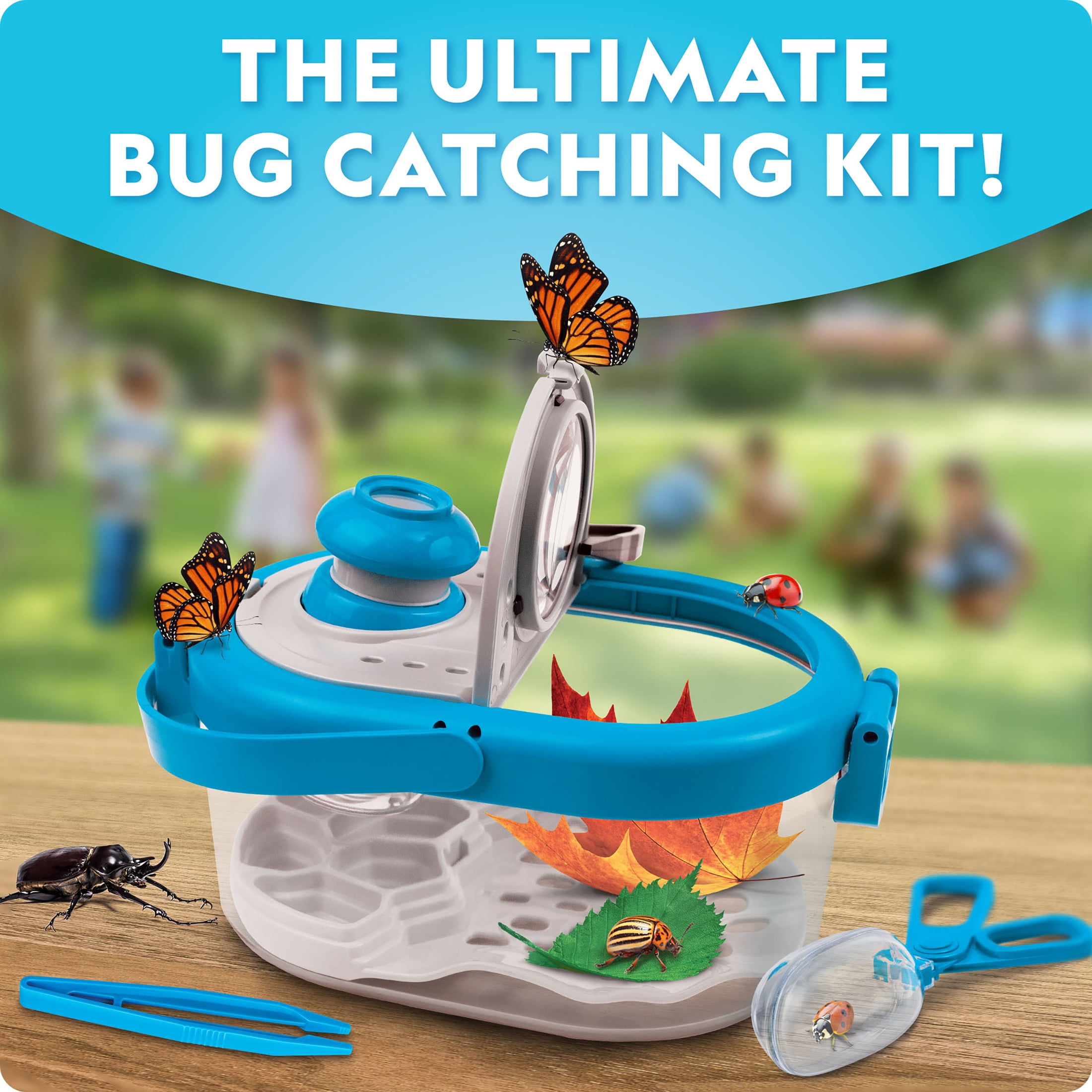 National Geographic Bug Catcher Kit – Bug Habitat, Field Guide, Glow-in-the-Dark Figures & More