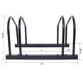 thumbnail image 2 of 2 Bikes Floor Bike Stand, Garage Bike Storage Stand Indoor/Outdoor 22-28" Wheel Stand, Max. Tire Width 2.15", 2 of 9