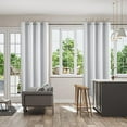 thumbnail image 5 of Blackout Curtain Panel Thermal Insulated Elegant Overlay for Bedroom Single 63x52 Inch Light Gray, 5 of 7