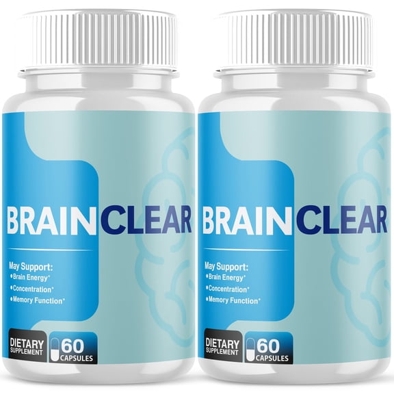 Brain Clear Advanced Formula Brain Support Pills Maximum Strength Supplement BrainClear 120 Capsules