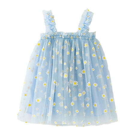 

LUOGENLI Girls Skirts Size 14-16 Toddler Girls Sleeveless Floral Tulle Holiday Party Dress Dance Party Princess Dresses Clothes Girls Dress Shoes Size 11 Girls Dresses Size 6T 2-3 Years