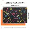 thumbnail image 6 of Yayeee Doormat for Indoor Entrance 32" x 20" Non Slippery Floor Rug, Black Neon Lightning, 6 of 8