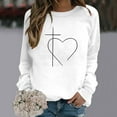 thumbnail image 2 of Turilly Fashion Women's Casual Long Sleeved Round Neck Printed Women's Sports Shirt Tops, 2 of 3