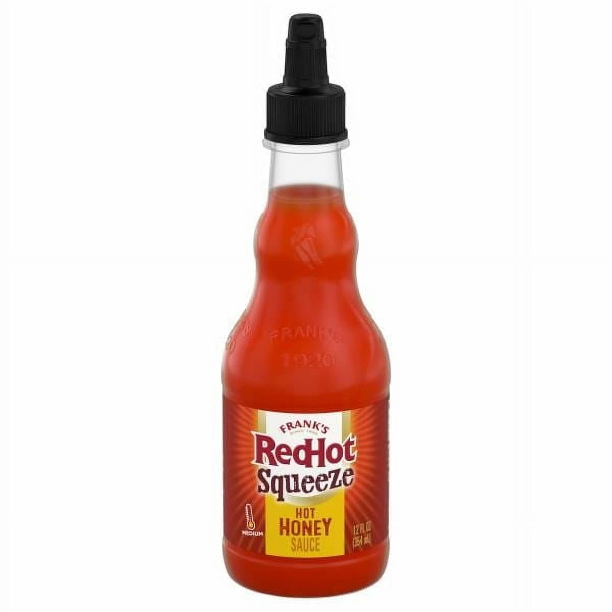 (4 pack) Frank's RedHot® Hot Honey Squeeze Hot Sauce 12 fl oz (Pack of 2)