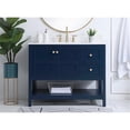 thumbnail image 6 of 42 inch Single Bathroom Vanity in Blue with Backsplash, 6 of 7
