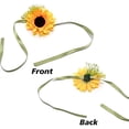 thumbnail image 3 of 2pcs Sunflower Wrist Corsage Wedding Wrist Corsage Yellow Hand Flowers Artificial Flowers Accessories for Bride Bridesmaid Festival Engagement Wedding Party Prom Suit Decorations, 3 of 9