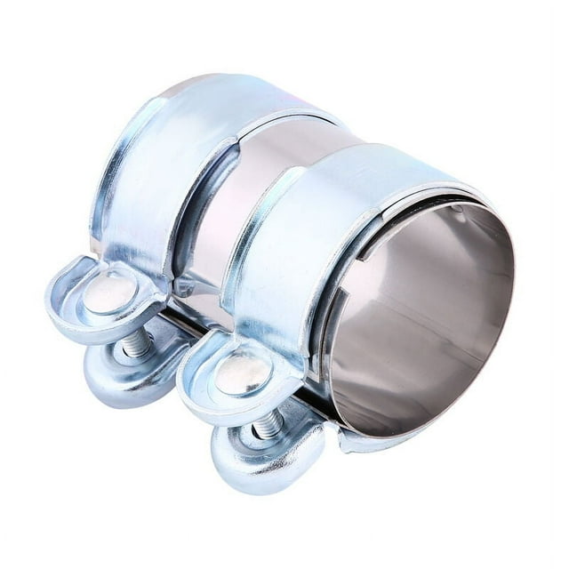 Jinsinto 2.5 Inch Stainless Steel Turbo Exhaust Band Clamp Muffler Catback Pipe Connector With Bolts