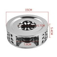 thumbnail image 2 of Tea Warmer - Stainless Steel Teapot Warmer with Tea Light Candle, 2 of 5