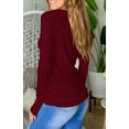 thumbnail image 4 of Sherrylily Women Thumb Hole Long Sleeve T-Shirt Crew Neck Shirts Casual Ruched Tee Tops S-XL, 4 of 4