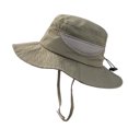 thumbnail image 4 of Kids Caps Kids Sun Hat Girls Boys Sunscreen Mesh Bucket Hat Summer Beach Hat Kids Foldable Fishing Hat 1-4Y, 4 of 9