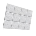 thumbnail image 2 of 12 paneles acústicos insonorizados para pared, diseño cuadrado autoadhesivo único. gris no pegajoso, 2 of 9